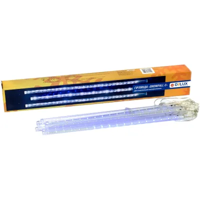 Гірлянда Delux Snowfall C 384LED 8х0.5 м IP44 EN Синя/Прозора (90017980)