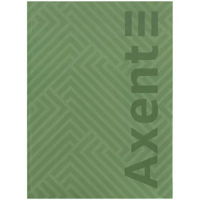 Книга записна Axent A4 Pattern, 96 аркушів клітинка, зелений (8425-1-A)