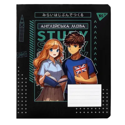 Зошит Yes предметний АНГЛІЙСЬКА МОВА Anime 48 аркушів, лінія (767474)