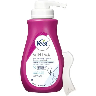 Крем для депіляції Veet Minima для чутливої шкіри з Алое вера 400 мл (3059944021197/5900627118971)