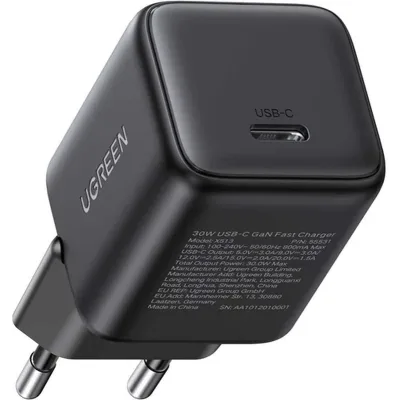 Зарядний пристрій Ugreen USB-C PD30W GaN (55531)