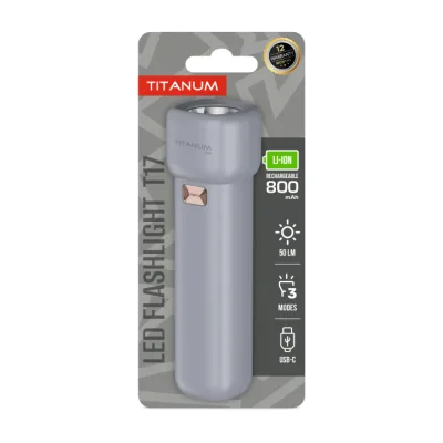 Ліхтар TITANUM 50Lm Gray (TLF-T17)