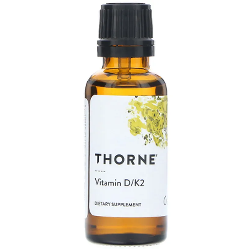 Вітамін Thorne Research Вітамін D3 і K2, Vitamin D / K2, 30 мл (THR-50001)