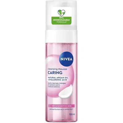 Пінка для вмивання Nivea Almond Extract Caring Cleansing Mousse 150 мл (9005800393827)