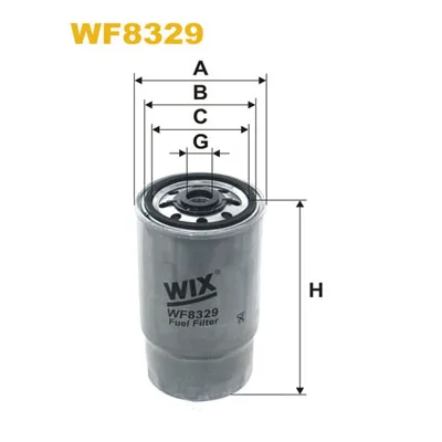 Фільтр паливний Wixfiltron WF8329