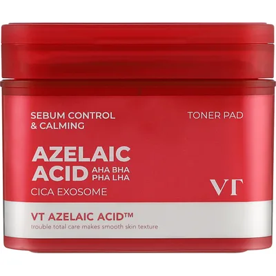 Тонік для обличчя VT Cosmetics Azelaic Acid Toner Pad 60 шт (8803463011567)
