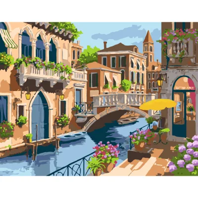 Картина по номерам Rosa Start Sunny Morning. Venice 35 х 45 см (4823098538486)