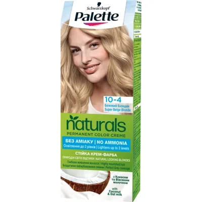 Фарба для волосся Palette Naturals без аміаку 10-4 Бежевий блондин (9000101689686)