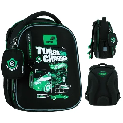 Портфель Kite Education каркасний 555 Hot Wheels (HW26-555S)