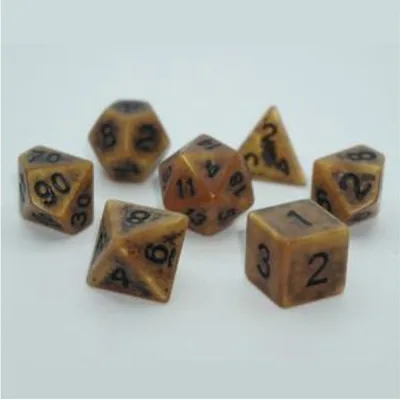 Набір кубиків для настільних ігор Games 7 Days Ancient 7 Dice Set - Gold (g7danc01)