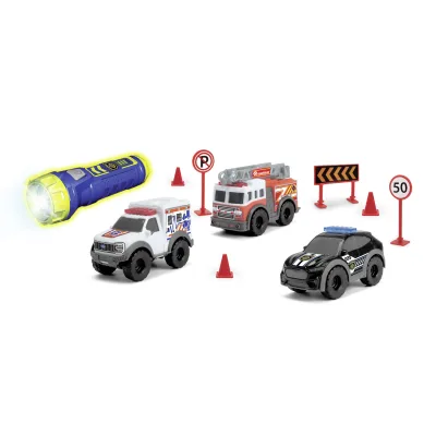 Спецтехніка Dickie Toys набір SOS Швидке реагування Мікро (3714024)