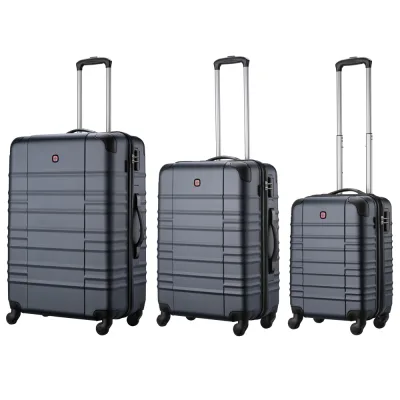 Набір валіз Wenger Amplar 3 в 1 (S,M,L) пластик, 4 колеса, синій (653150)