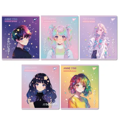 Зошит Yes Anime star 12 аркушів лінія (767504)