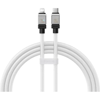Дата кабель USB-C to Lightning 1.0m CoolPlay Fast Charging 20W white Baseus (CAKW000002)