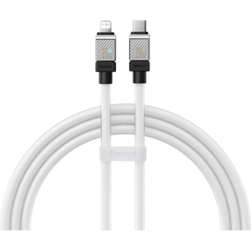 Дата кабель USB-C to Lightning 1.0m CoolPlay Fast Charging 20W white Baseus (CAKW000002)