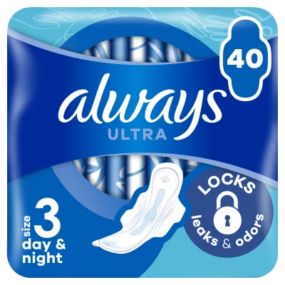 Гігієнічні прокладки Always Ultra Day&Night (Розмір 3) 40 шт. (8700216450287)