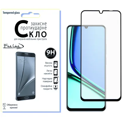Скло захисне Fine Line Full Glue Realme Note 60 Black (FL-TGFG-400)