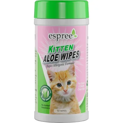 Вологі серветки для тварин Espree Kitten Aloe Wipes 50 шт. (0748406014206)