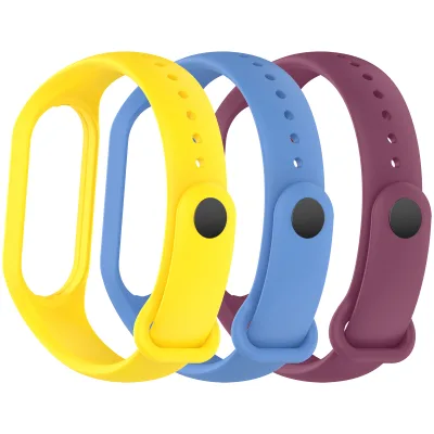 Ремінець до фітнес браслета Armorstandart комплект 3шт Xiaomi Mi Band 7/6/5 New Style Viola (ARM87046)