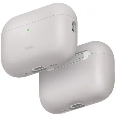 Чохол для навушників Uniq Lino для AirPods Pro 3 gen Silicone Grey (8886463696866)