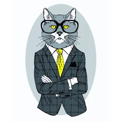 Картина по номерам Rosa Start Fashion Cat 35 х 45 см (N00013266) (4823098514275)