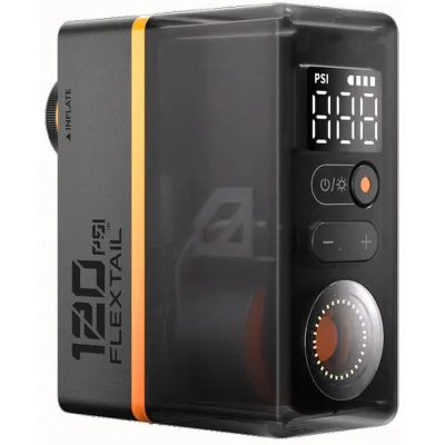 Задня велофара Flextail та міні насос 2 в 1 Tiny Tire Pump ACS, чорний (6975755966342)