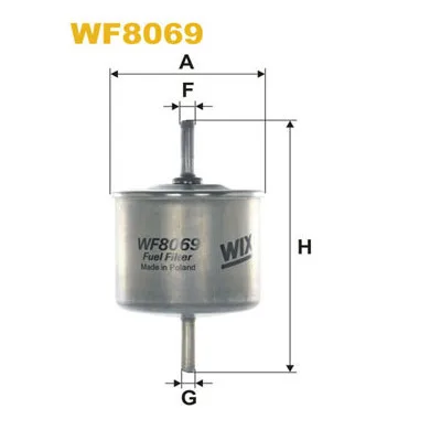 Фільтр паливний Wixfiltron WF8069