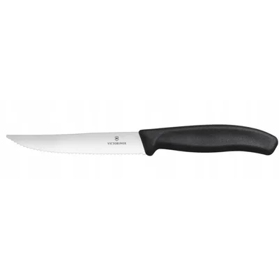 Ніж для стейка та піци Victorinox Swiss Classic 12см хвил чорн 6.7933