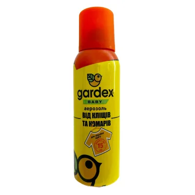 Аерозоль від комах Gardex Baby від комарів і кліщів 100 мл (5908310094359)