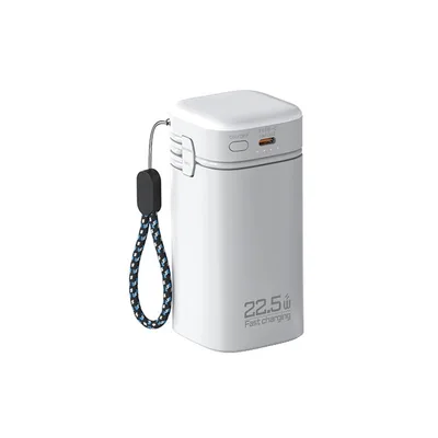 Батарея універсальна Atria 20000mAh, PD/22.5W, QC/3.0, Built-in flashlight, White (WPD-69)