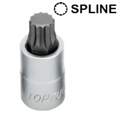 Торцева головка Toptul SPLINE M6 L55мм 1/2" (BCHA1606)