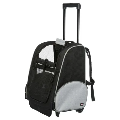 Переноска для тварин Trixie Trolley до 8 кг 32х45х25 см чорно-сіра (4011905028804)