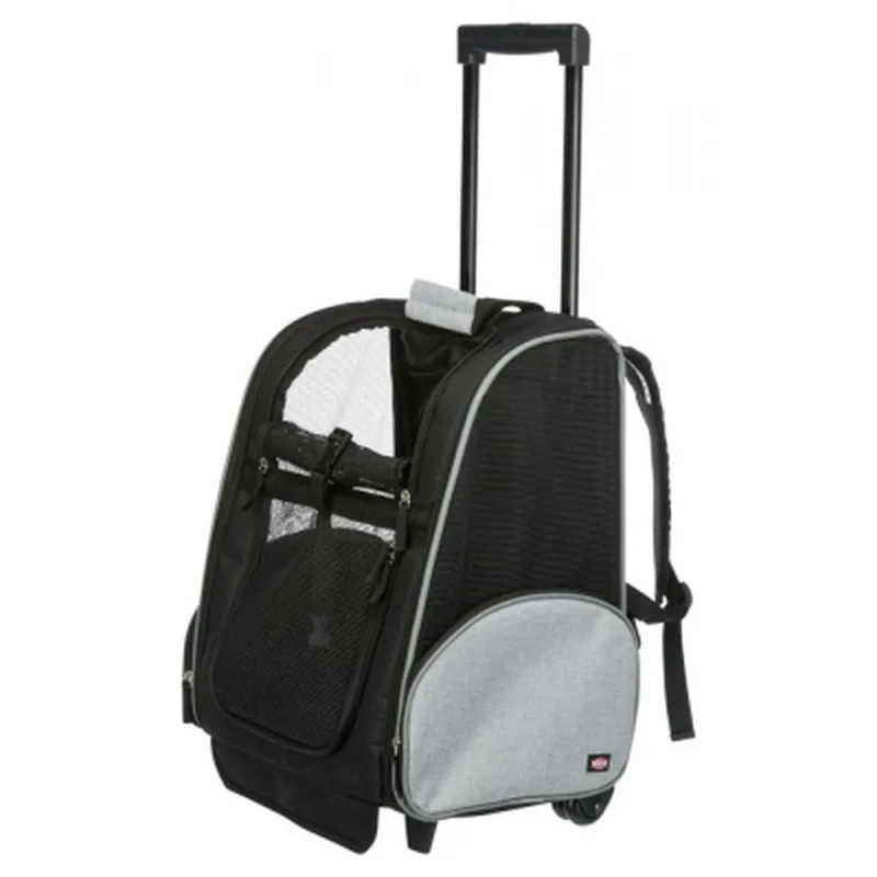 Переноска для тварин Trixie Trolley до 8 кг 32х45х25 см чорно-сіра (4011905028804)