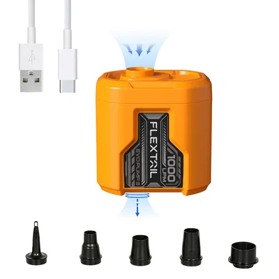 Насос для надувних меблів Flextail Evo Pump 3, 1000 л/хв, помаранчевий (EP3G1300-OG-i)