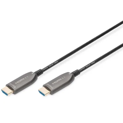 Кабель мультимедійний HDMI M to HDMI M 10m 8K AOC hybrid-fiber black Digitus (AK-330126-100-S)