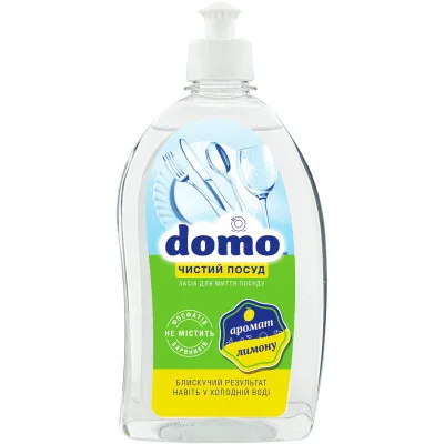 Засіб для ручного миття посуду Domo Лимон 500 мл (XD 32003)