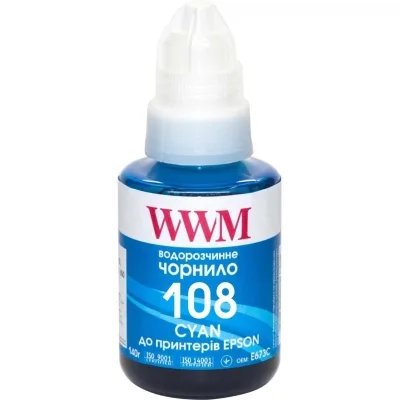 Чорнило WWM Epson L8050/L18050 140г Cyan KeyLock (E108C)