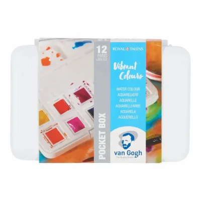 Акварельні фарби Royal Talens Van Gogh Pocket box Vibrant Colours 12 кольорів (8712079422820)