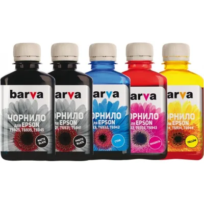 Чорнило Barva Epson T69, 5x180 мл MB/PB/C/M/Y (E69-180-MP)