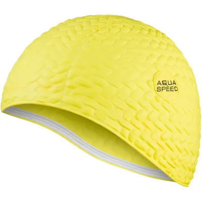 Шапка для плавання Aqua Speed Bombastic Tic-Tac 5722 117-18 жовтий Жін OSFM (5908217657220)