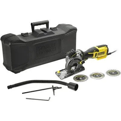 Дискова пила Stanley FatMax, 650 Вт, 4500 об/хв, диск 89 мм, 2.1 кг, кейс (FME380K)