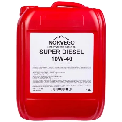 Моторна олива NORVEGO SUPER DIESEL 10W40 10л