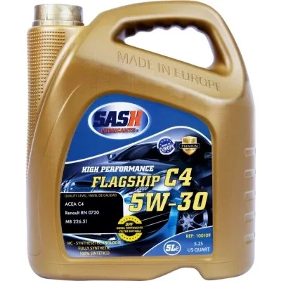 Моторна олива SASH FLAGSHIP C4 5W30 RenaultRN0720 5л (100109)