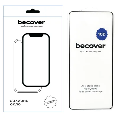 Скло захисне BeCover Xiaomi Redmi Note 13 Pro 5G 10D Black (711378)
