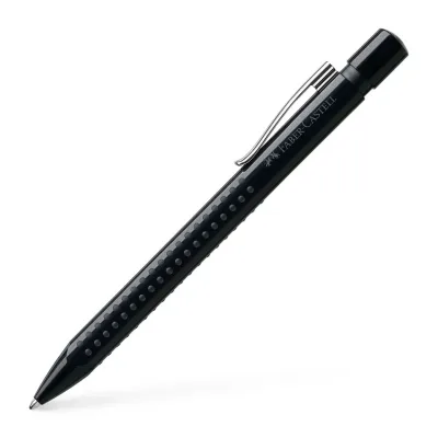 Ручка кулькова Faber-Castell автоматична Grip 2010, корпус чорний, стрижень синій М (0.7 мм) (32214)