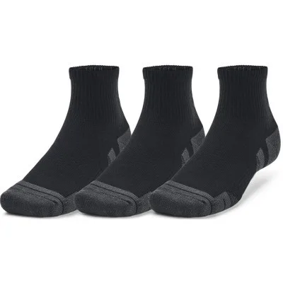 Шкарпетки Under Armour 1379510-001 Performance Tech 3 пари Qtr чорний XL (196884001117)