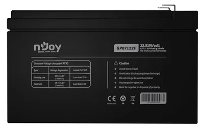 Батарея до ДБЖ nJoy 12V 7Ah (BTVACGUOBTD2FCN01B) AGM (GP07122F)
