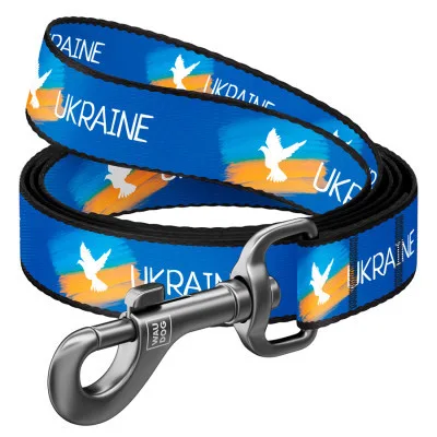 Повідець для собак WAUDOG Nylon "Прапор" S 15 мм х 122 см (4915-0229)