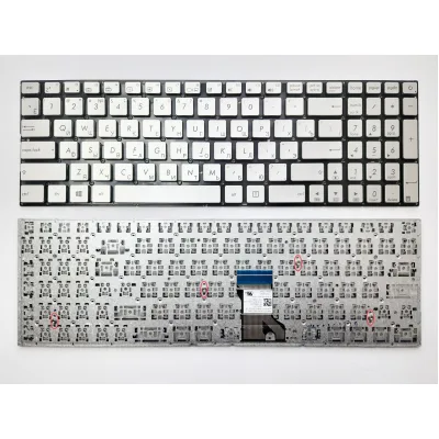 Клавіатура ноутбука ASUS UX501V серебр под подсв RU (A46154)