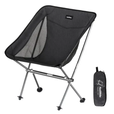 Крісло складане Naturehike Stellaluna L04 CNK2450JJ015, розмір M, чорне (6976023929410)